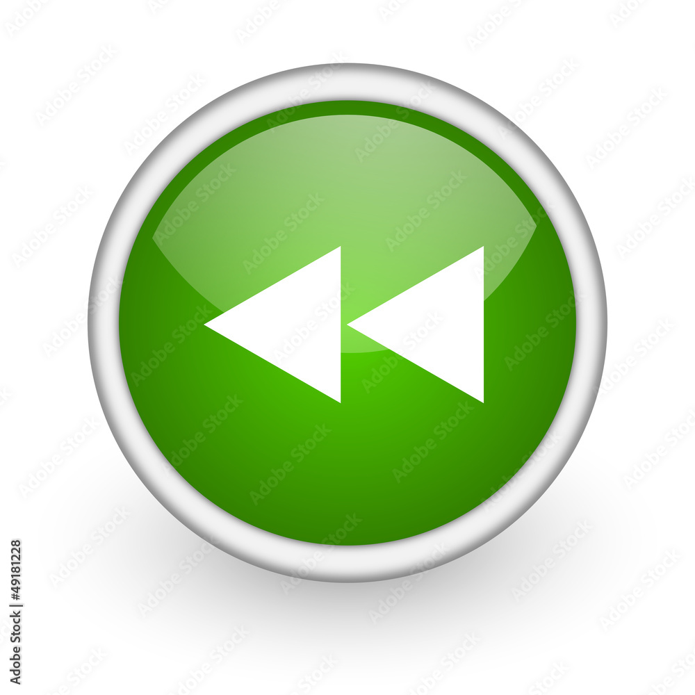 scroll green circle glossy web icon on white background scroll green circle glossy web icon on white background