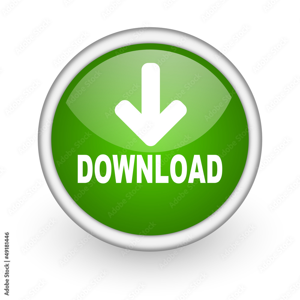download green circle glossy web icon on white background download green circle glossy web icon on white background