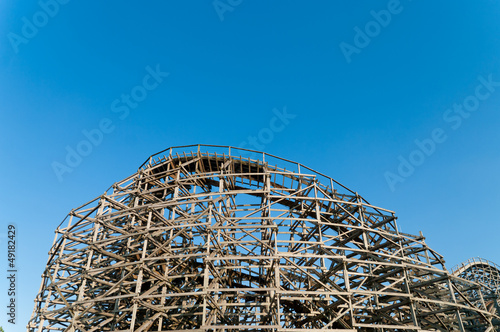 wooden rollercoaster