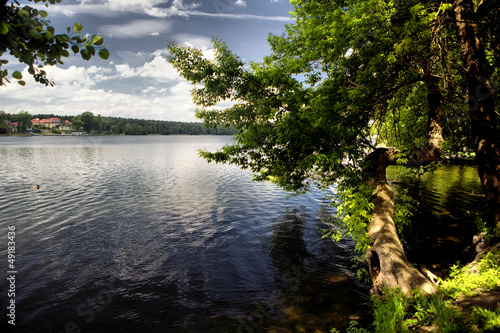 Lake in Wagrowiec, Poland #49183436