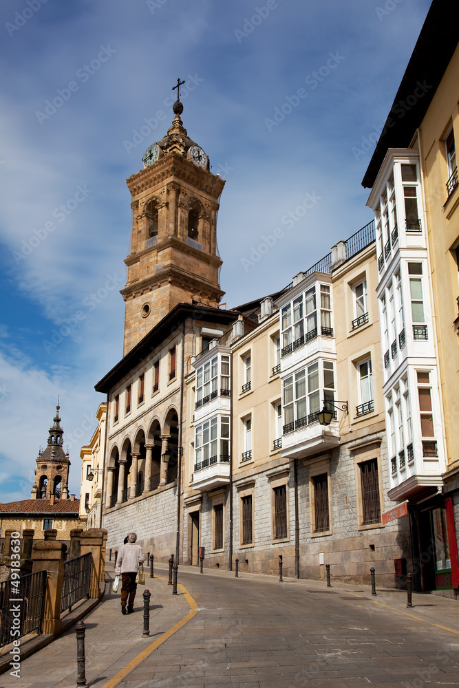 Center town of Vitoria, Alava, Basque Country, Spain