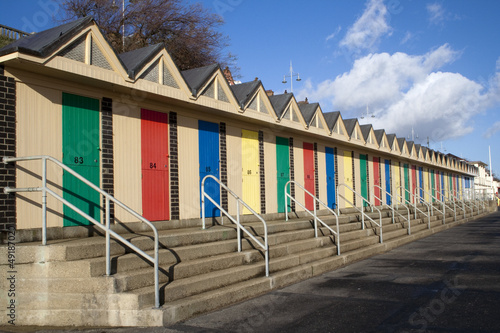 Beach Huts, Lowestoft, Suffolk, England photo