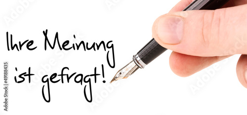 Ihre Meinung ist gefragt!