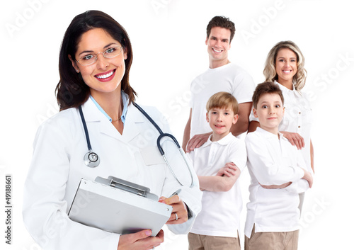 Family doctor woman. Health care.