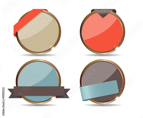 Set of Sale Tags. Vector illustration