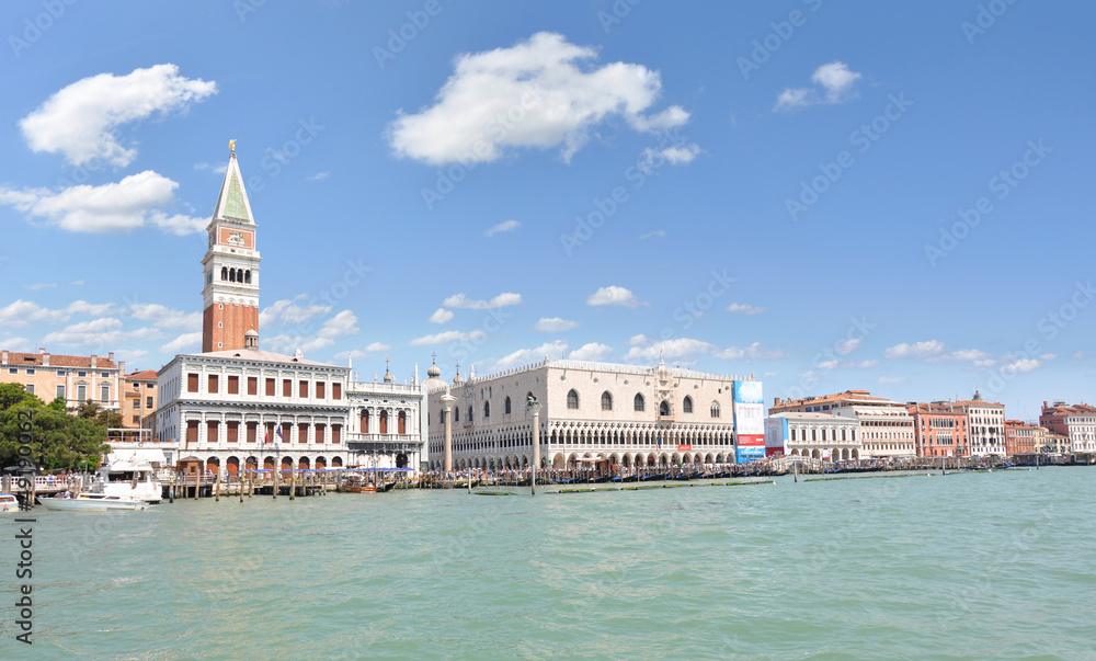 St Marks Basilica and bell tower in Venice, Italy