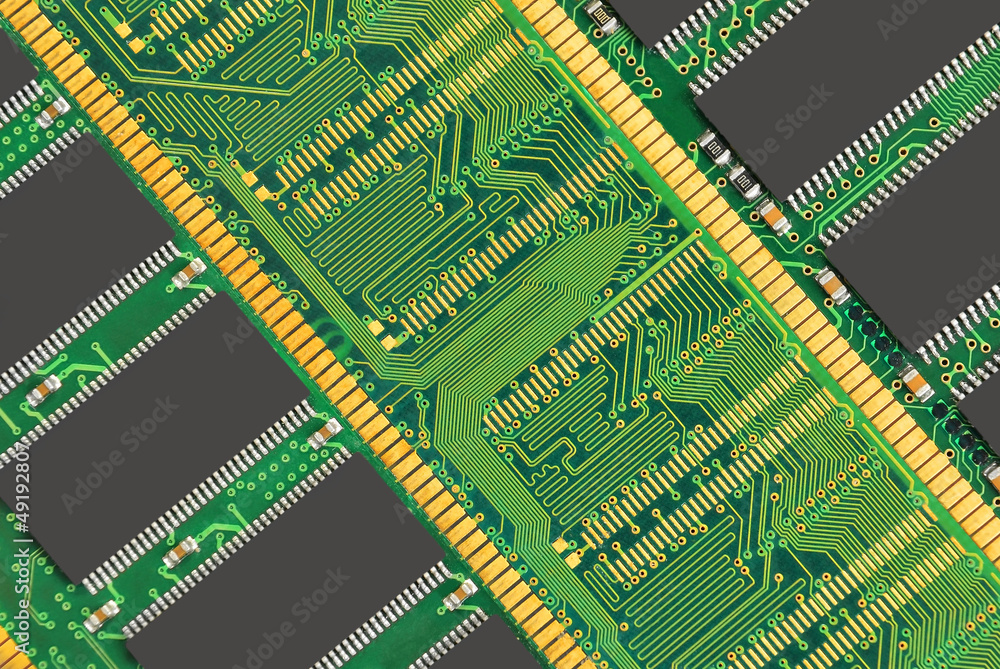 Stick of computer random access memory (RAM) background Stick of computer random access memory (RAM) background