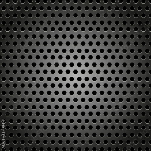 Abstract metal background design pattern with hexagon concept