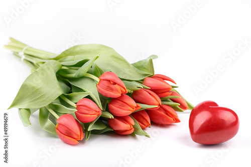 Fototapeta Naklejka Na Ścianę i Meble -  fresh spring tulips