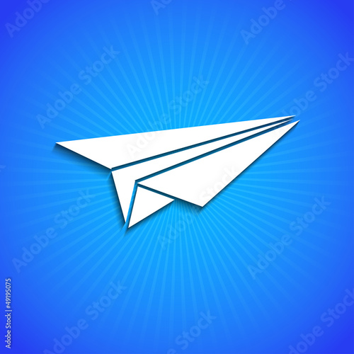 Vector icon on blue background. Eps10