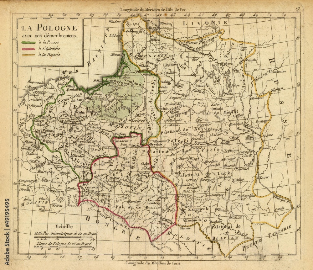 old map Poland