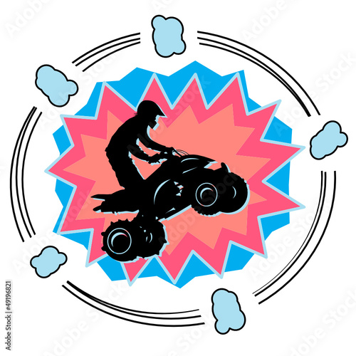 Off-road abstract background, vector illustration