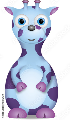kleine hellblau-lila Giraffe
