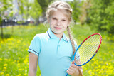 Youthful tennis player