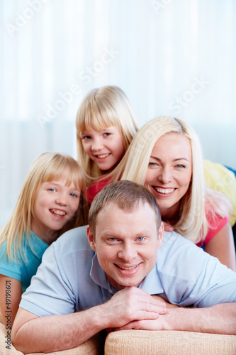 Smiling family