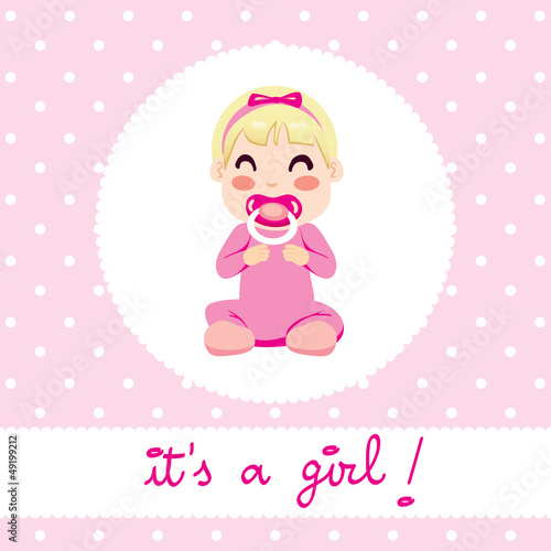 It's a girl baby design