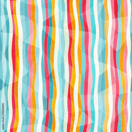 abstract color lines seamless pattern with paper effect