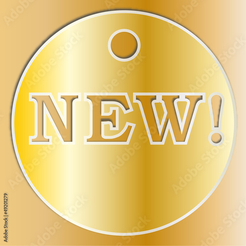 medaglia tonda dorata novità