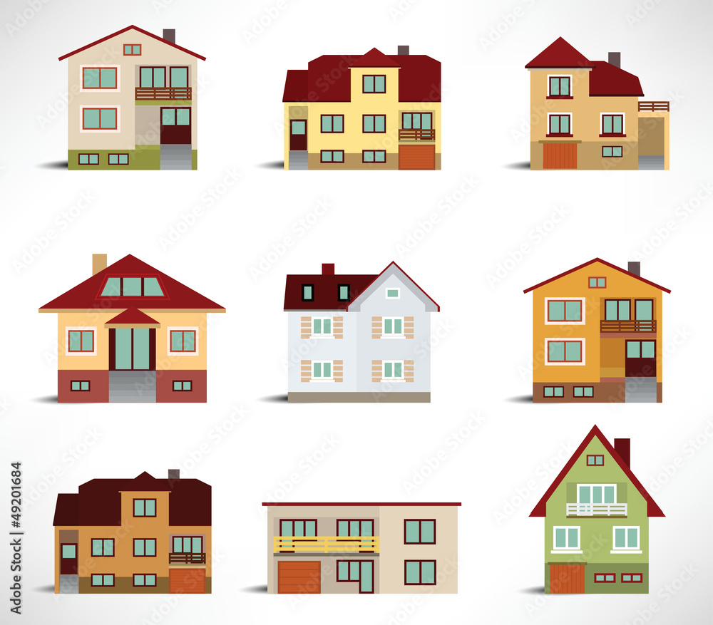 Collection of urban houses