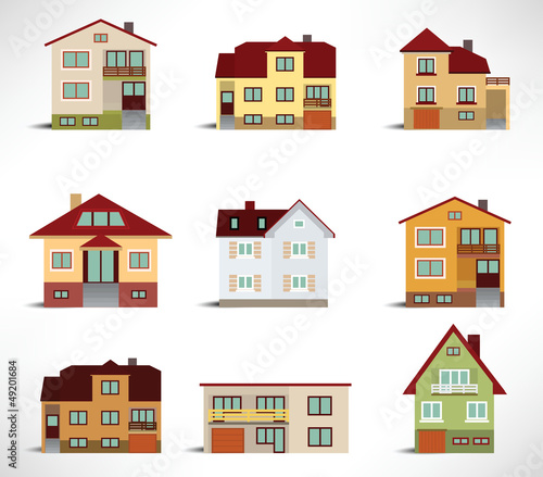Collection of urban houses