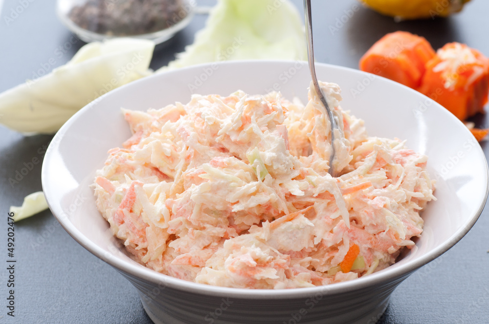 Carrot And Cabbage Coleslaw Carrot And Cabbage Coleslaw