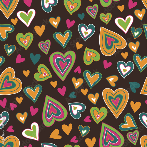 motley hearts seamless pattern © annareichel