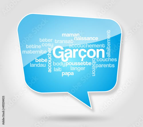 Bulle : Garçon