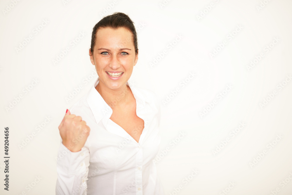 erfolgreiche junge Frau