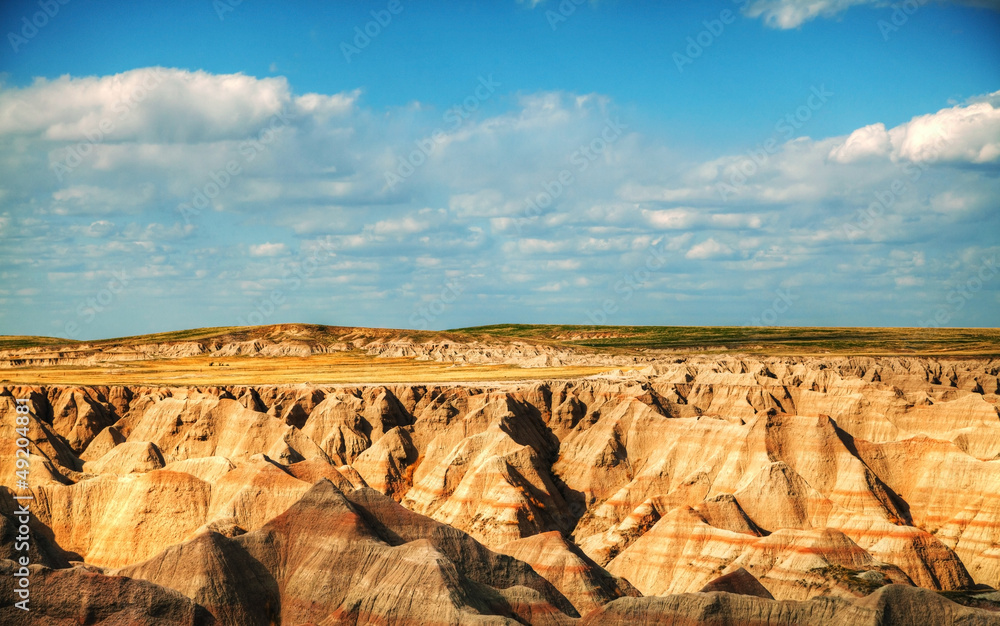 Scenic view at Badlands National Park, South Dakota, USA