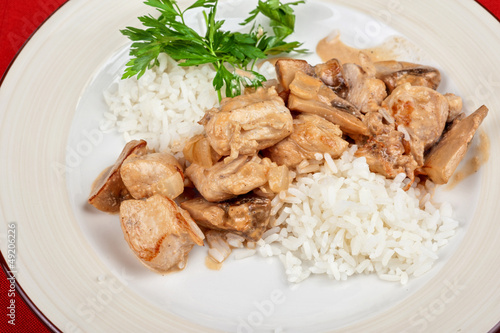 rice with meat