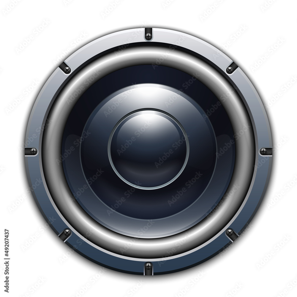 Audio speaker icon isolated on white background Audio speaker icon isolated on white background
