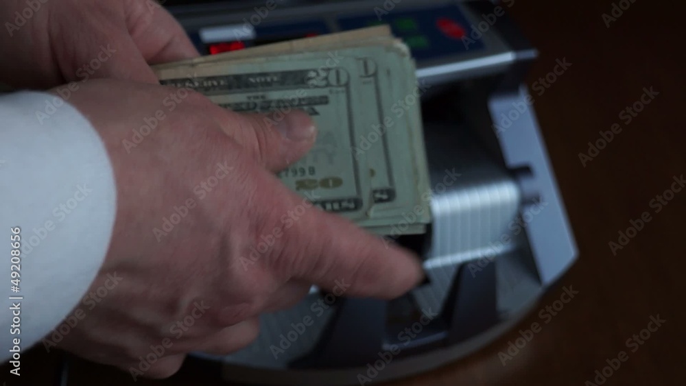 Account cash bills with account machine Account cash bills with account machine