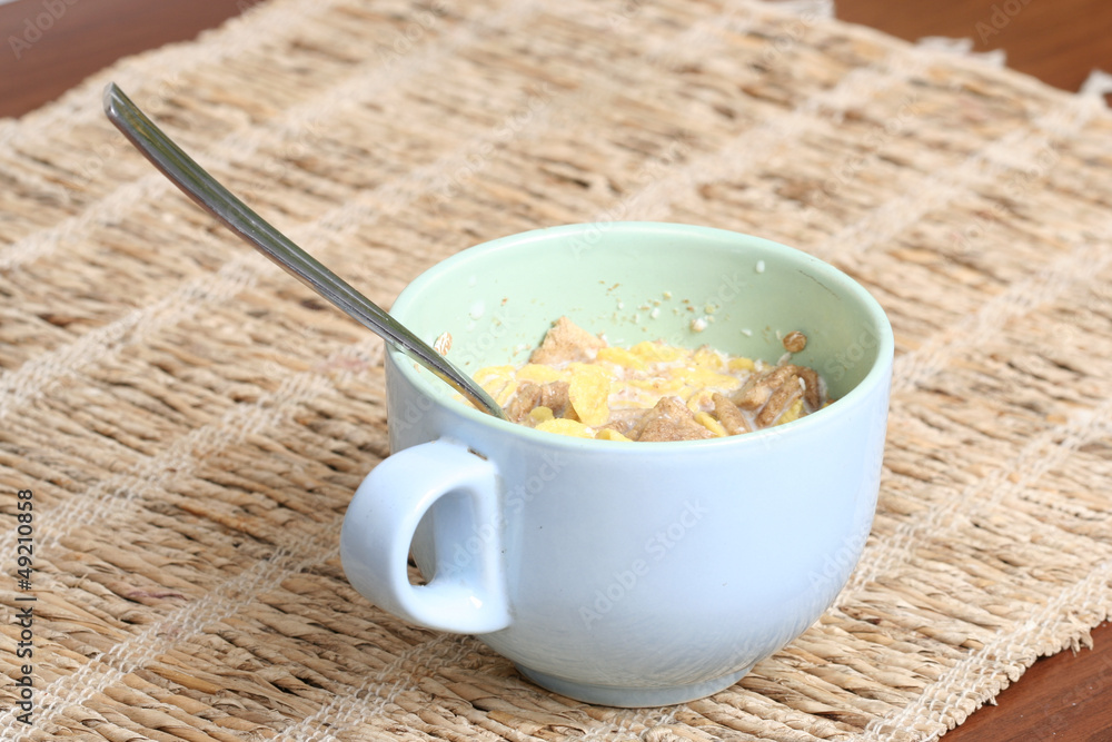 Crunchy breakfast cereals. Crunchy breakfast cereals.