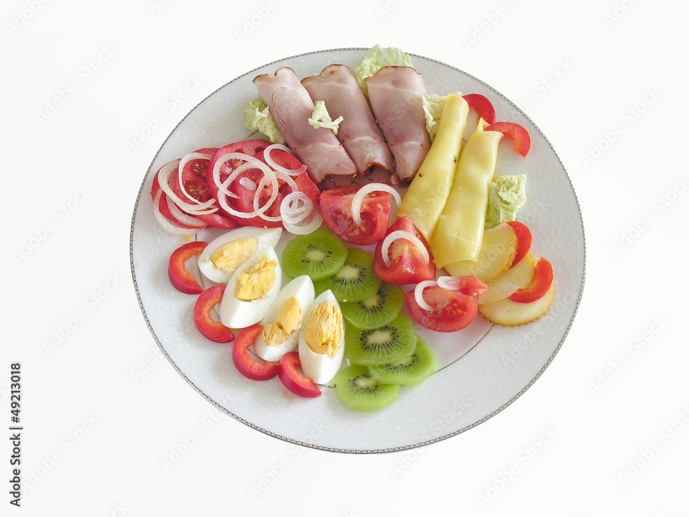 wholesome food for breakfast on plate wholesome food for breakfast on plate