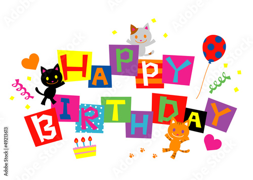 HAPPY BIRTHDAY　ネコ
