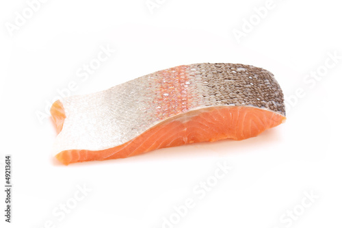 a piece of salmon fillet