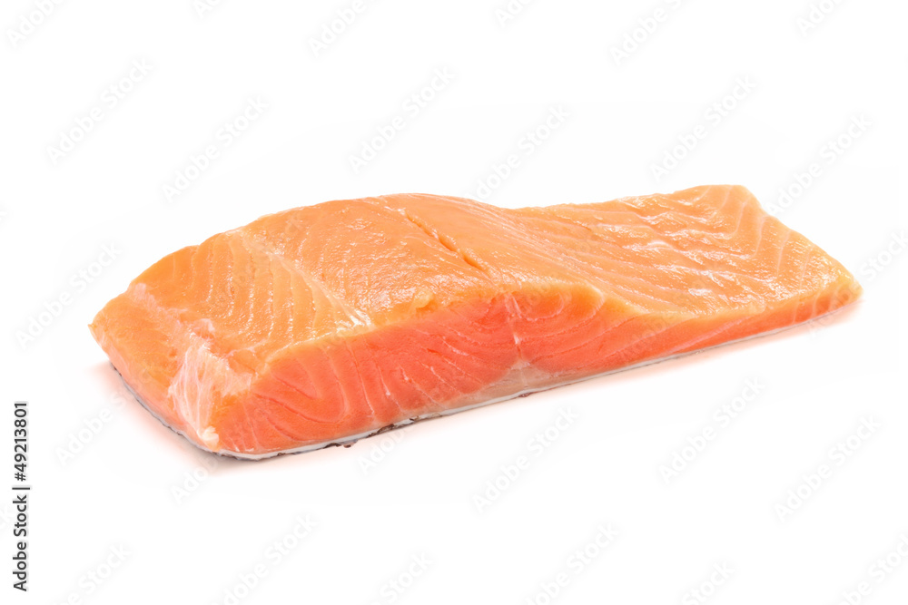 a piece of salmon fillet