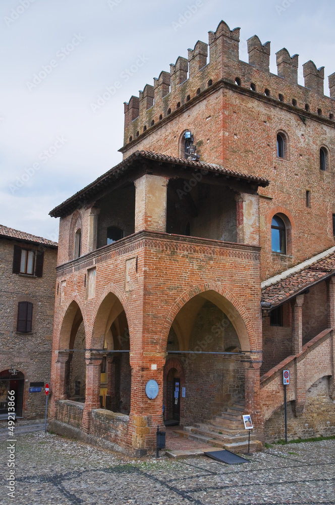 Podestà palace. Castell'Arquato. Emilia-Romagna. Italy.