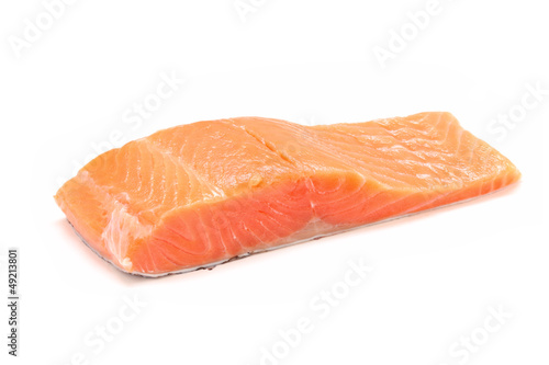 a piece of salmon fillet