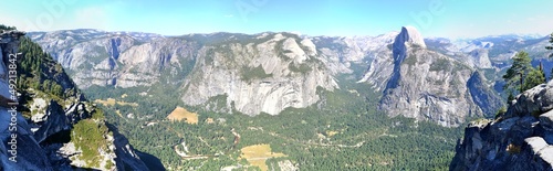 Canvas Print Yosemite Valley Panorama with Half Dome