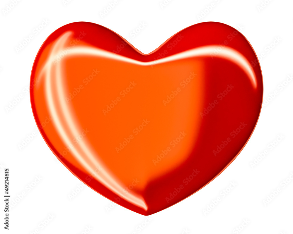 isolated red heart
