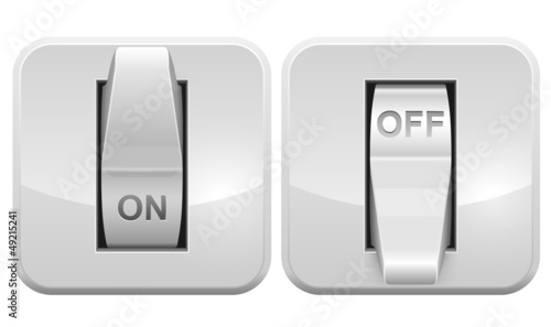 Electric switch web vector icon