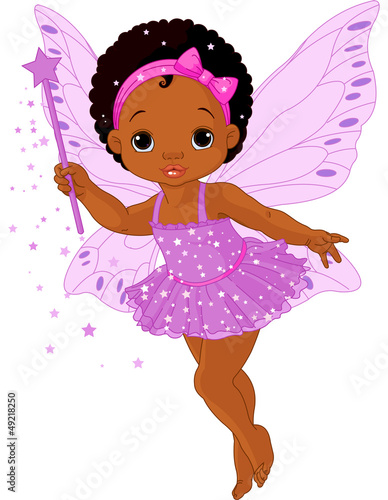 Plakat Cute little baby fairy