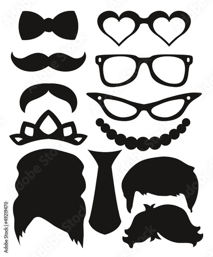 Photo Booth Accessoires – Vector Set