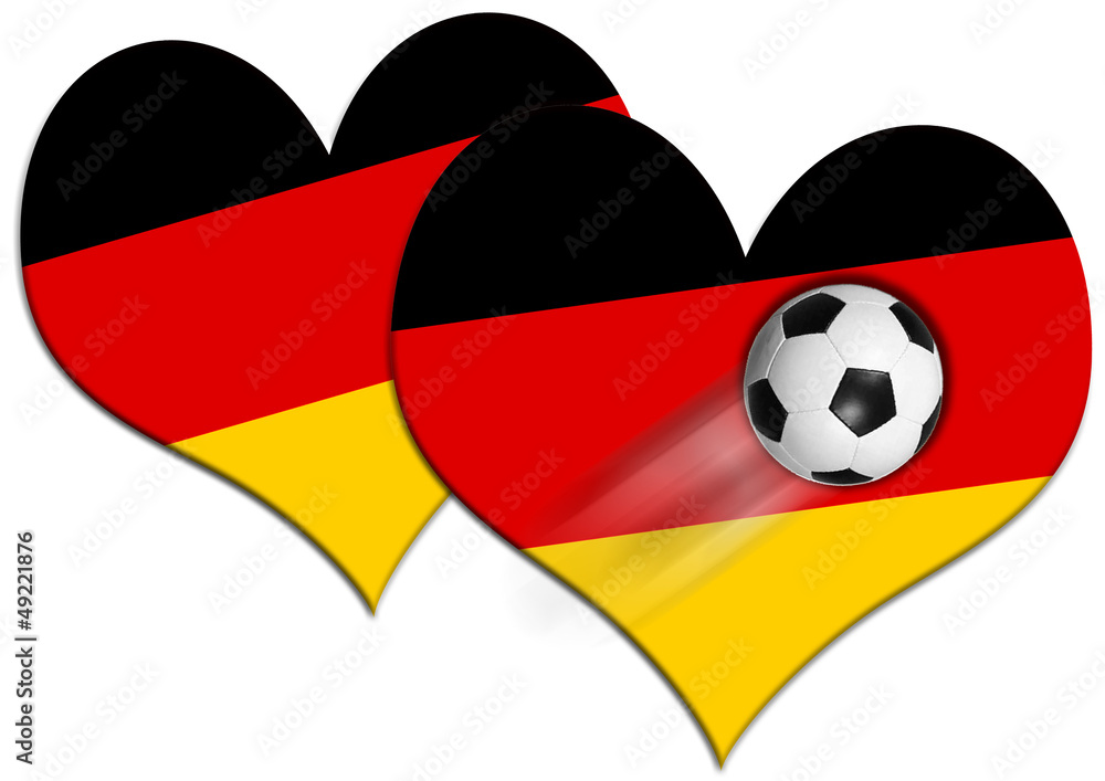 Fototapeta premium Herz für Deutschland