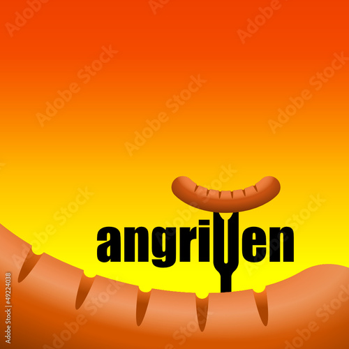 schriftzug angrillen II