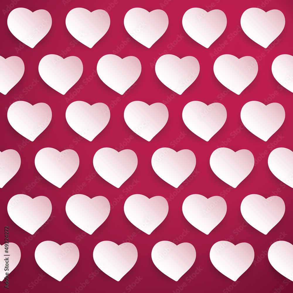 Seamless Hearts Background for Valentine's Day