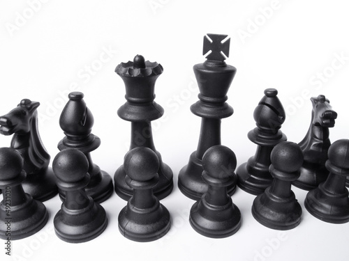 chess pieces on the board