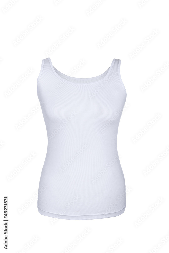 Hollow Female Tank Top Shirt, isolated on white background Hollow Female Tank Top Shirt, isolated on white background