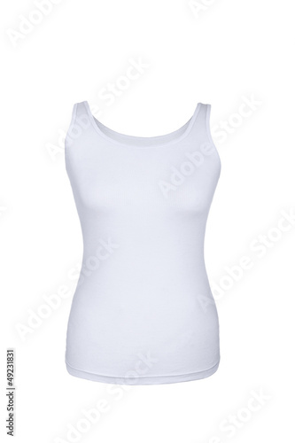 Hollow Female Tank Top Shirt, isolated on white background